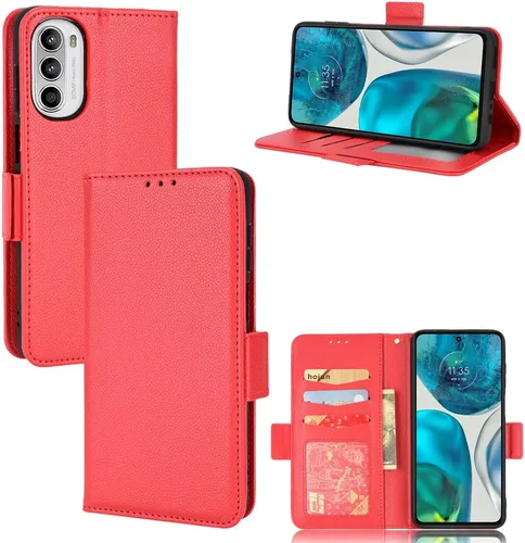 Miniatura 101 de Funda de piel sintética compatible con Motorola Moto E22 4G, funda de piel sintética compatible con Motorola Moto E22i 4G, color negro