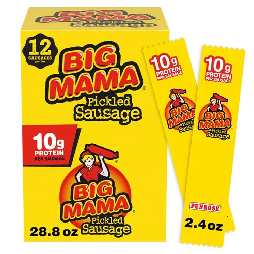 Miniatura 11 de Penrose Big Mama Salchichas en escabeche, 2.4 onzas, paquete de 6