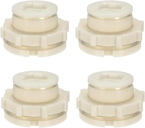 Miniatura 9 de Adaptador de conector de tanque de agua de plástico ABS de 1 pulgada, adaptador de conector de tanque de agua con tapones para barril de lluvia al