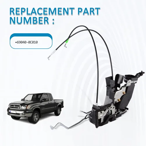 Miniatura 3 de Ensamblaje de actuador de cerradura de puerta del lado del conductor delantero izquierdo compatible con actuador de pestillo de puerta Toyota Tundra