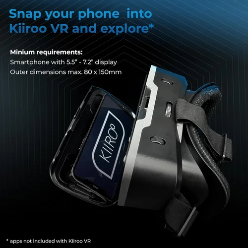 Miniatura 3 de Kiiroo VR Headset for Phone - Optimized for VR Content - for iPhone, Android & Windows - Fits 5.5"-7.2" Devices - Glasses-Friendly - 40mm HD Resin