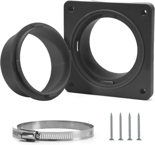 Miniatura 9 de Kit de Conector de Manguera de Ventilación para Secadora VIWINVELA - Placa de Pared para Ventilación de Secadora - Conector de Conducto de Secadora