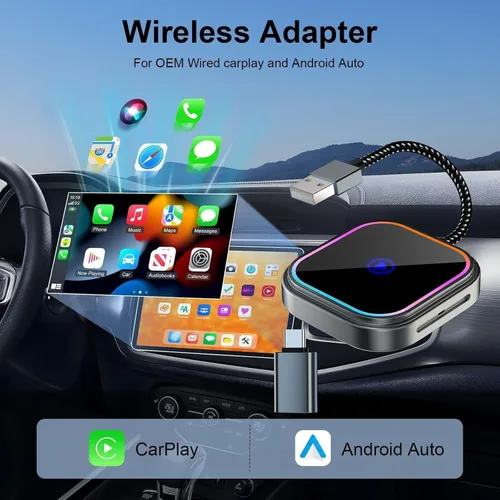Miniatura 6 de Wireless CarPlay Adapter 2-in-1 for BMW X6 2017 2018 2019 2020 2021 2022 2023 2024 2025 2026, USB Design Plug and Play Bluetooth Fast Connection Car
