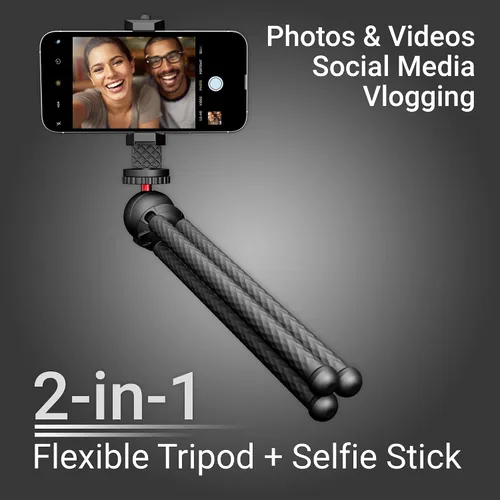 Miniatura 5 de Xenvo SquidGrip - Trípode flexible para teléfono celular y soporte portátil para cámara de acción, compatible con iPhone, GoPro, Android, Samsung