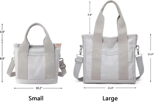 Miniatura 2 de Bolso de mano pequeño con cremallera para mujer, bolso cruzado de lona, bolso de hombro, bolso de mano, bolso de mensajero 2023