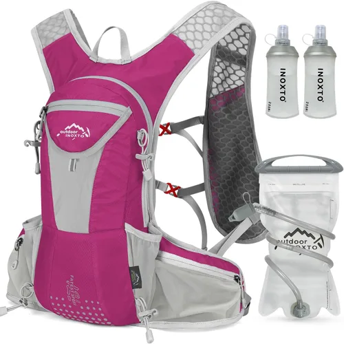 Miniatura 15 de IX INOXTO Hydration Pack Backpack, Lightweight Water Backpack with 2L Hydration Bladder Daypack for Men Women,Running Hydration Vest for Trail
