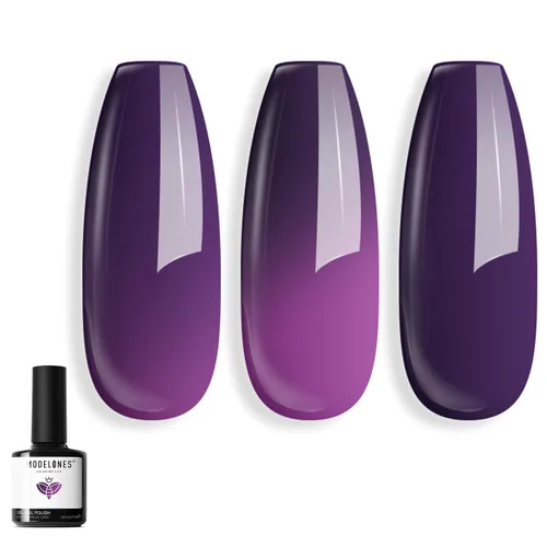 Miniatura 61 de Modelones Esmalte de uñas de gel ojo de gato arco iris con lentejuelas plateadas holográficas, esmalte de uñas de gel 9D con barra magnética, apto