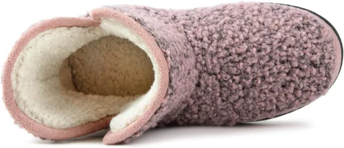 Miniatura 3 de RockDove - Pantuflas estilo botín de forro polar con espuma viscoelástica y suela de goma para mujer