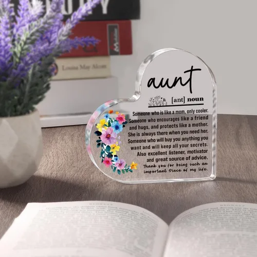 Miniatura 6 de Regalos de sobrina para tía Regalos para el día de la madre Cumpleaños Navidad Regalos para tía Tía Titia Tía Definición de la mejor tía Carteles