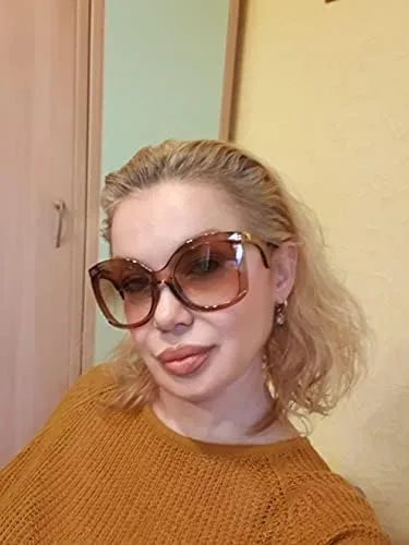 Miniatura 4 de FEISEDY gran tamaño cuadrado mariposa gafas de sol curvado brazo rizado marco mujeres moda sombras B4035