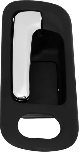 Miniatura 9 de OCPTY Manija de puerta interior del lado izquierdo del conductor delantero negro cromado para Honda Civic 2001-2005
