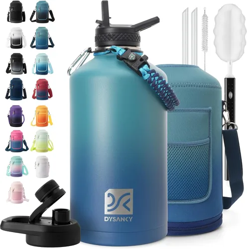 Miniatura 69 de DYSANKY Botella de agua aislada de 32 onzas, metal al vacío de acero inoxidable grueso, jarra de agua deportiva portátil para gimnasio y senderismo