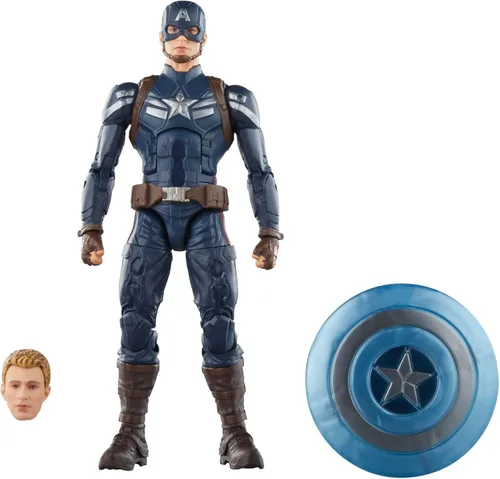Hasbro Marvel Serie Legends Capitán América, Figuras de acción coleccionables de 6 pulgadas de Capitán América: El Soldado de Invierno, Figuras de