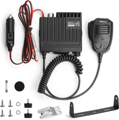 Miniatura 6 de Radioddity Radio CB-27 Pro CB de 40 canales mini móvil con canal de emergencia instantánea AM FM 9/19, salida de potencia de 4W, pantalla LCD, VOX