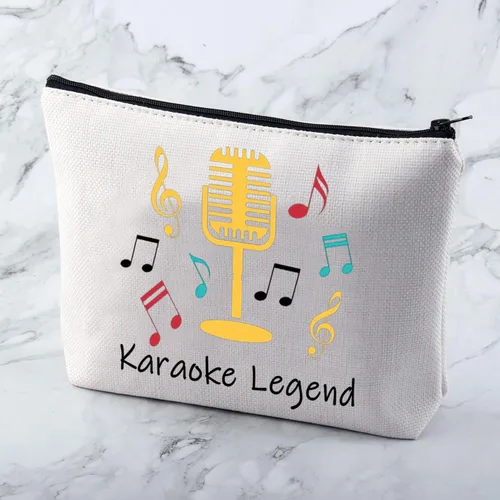 Miniatura 4 de CYTING Regalo divertido para amantes del karaoke, regalo de noche de karaoke, bolsa de cosméticos de leyenda de karaoke, regalo para fanáticos