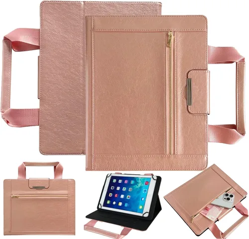 Miniatura 20 de Dteck Funda universal para tablet de 7.9 a 8.4 pulgadas, funda plegable de piel con tapa para Onn de 8 pulgadas, Samsung Galaxy Tab 8.0 pulgadas 8.4