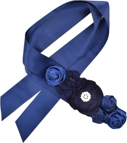 Miniatura 2 de Bridesmaid Waist Band Flower Satin Bridal Waist Belt for WeddingPartyBridal dress