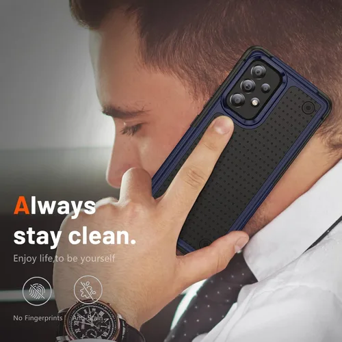 Miniatura 102 de Jeylly Compatible con Samsung Galaxy A22 5G Funda, Funda Samsung A22 5G con 2pcs protectores de pantalla de vidrio templado