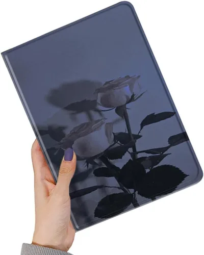 Miniatura 2 de kaitesi Funda floral compatible con iPad 6ª 5ª generación 9.7 pulgadas iPad Air/Air 2, diseño de flores, bonita funda inteligente de piel delgada