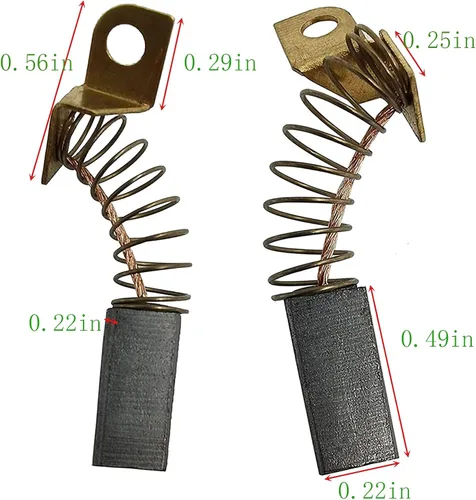 Miniatura 2 de Cepillos de motor para lijadora Porter Cable 7800 N119739 879058 (paquete de 4)