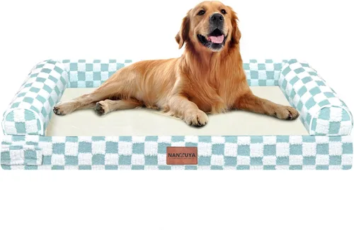 Miniatura 28 de Cama ortopédica lavable para perros medianos y grandes: cama con cojines de apoyo para perros medianos y grandes, cama impermeable de espuma tipo