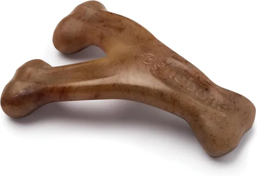 Miniatura 10 de Benebone Wishbone - Juguete masticable duradero para perros masticadores agresivos, tocino real, fabricado en Estados Unidos, mediano