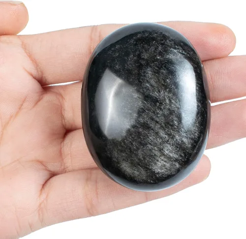 Miniatura 31 de Crocon® Piedra de palma grande de ojo de tigre de 1.969 in, más de 900 quilates, piedras de bolsillo para equilibrio natural de chakras, piedras