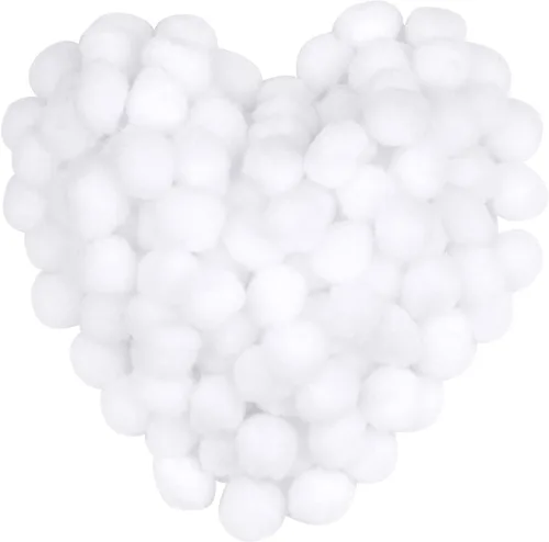 Miniatura 29 de Morfen 150 pompones para manualidades, color marrón claro, bolas de pompón mullido de 1 pulgada para manualidades, proyectos de manualidades
