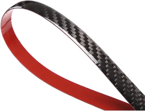 Miniatura 5 de Compatible con Toyota Supra GR A90 A91 2019 2020 2021 2022 (Negro con letras) Accesorios de moldura interior de fibra de carbono real Tiras