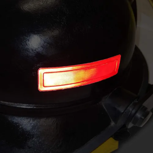 Miniatura 5 de MyHardHatStickers Tiras Reflectantes Retro para Casco de 1 x 4 pulgadas, Paquete de 16, Rojo