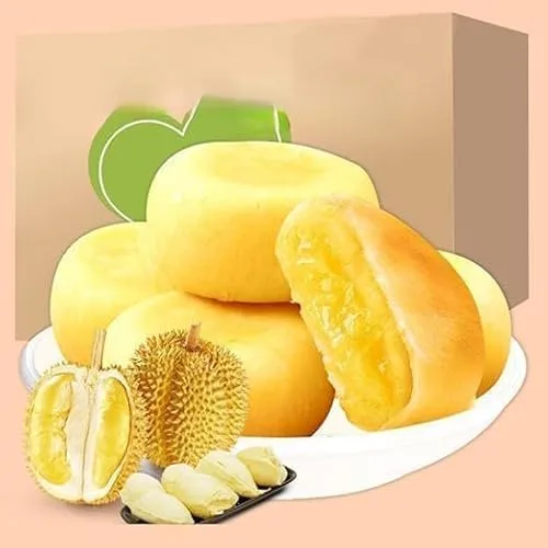 Miniatura 6 de Auténtico pastel de Durian, pastelería, pastel de desayuno saludable, Dim Sum, bocadillos, aperitivos de frutas, postres, deliciosos aperitivos