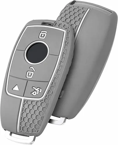 Miniatura 15 de ELOHEI Funda para llavero de Mercedes Benz, funda suave de alta calidad de protección completa de 360 grados, accesorios para Mercedes Benz E, S, C