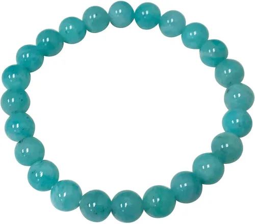 Miniatura 390 de Gem Avenue Handmade Round Bead Stretch Bracelet Unisex Natural Stone Beaded Jewelry for Men & Women, Elastic Wristband for Daily Wear