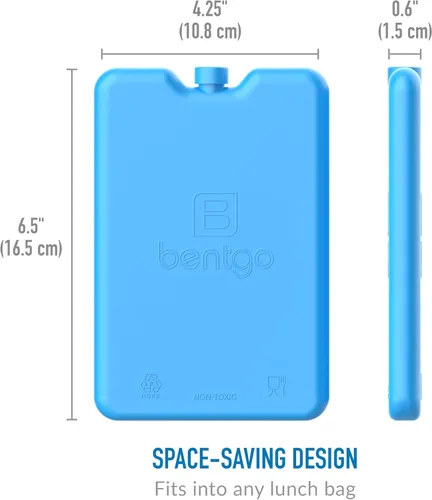 Miniatura 7 de Bentgo Enfriadores de almuerzo de hielo, bolsas de hielo ultrafinas perfectas para el uso diario en loncheras, loncheras y enfriadores, paquete de 4