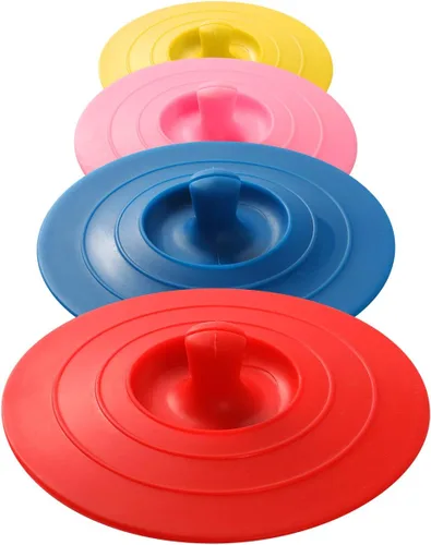 Miniatura 13 de Cubiertas de silicona para tazas (set de 3), tapas de silicona multicolores para tazas, tapas flexibles para tazas, tapas para tazas calientes de 3