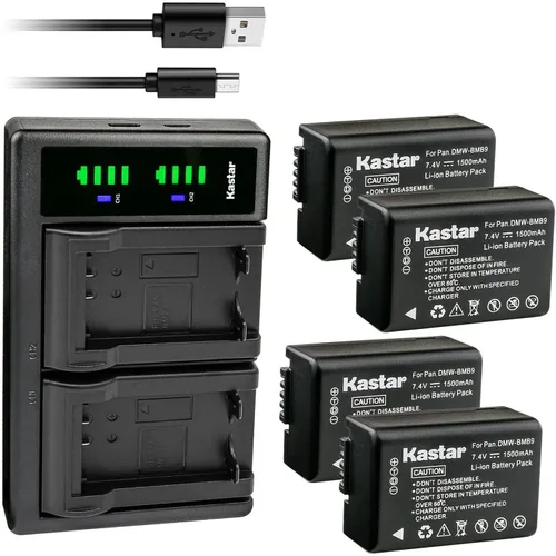 Miniatura 7 de Kastar Cargador de batería USB LTD2 compatible con Panasonic Lumix DMC-FZ70, Lumix DMC-FZ72, Lumix DMC-FZ100, Lumix DMC-FZ150, Lumix DC-FZ80, Lumix