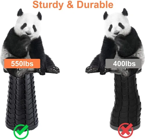 Miniatura 6 de VOLIXOD Taburete telescópico plegable portátil, taburete retráctil para adultos, asientos plegables mejorados con capacidad de carga de 550 libras
