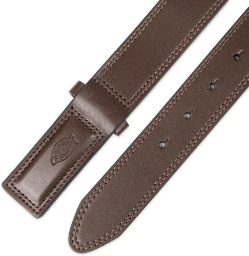 Miniatura 5 de Dickies Cinturón de trabajo de mecánico de cuero para hombre, sin hebilla, cinturón a presión