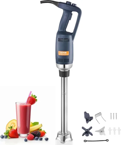 Miniatura 10 de VEVOR Batidora de Inmersión Comercial, 750W 16" Mezclador de Mano de Servicio Pesado, Mezclador de Barra de Cocina de Velocidad Variable