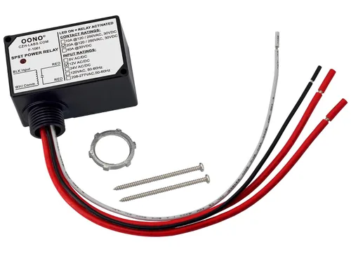 Miniatura 2 de Módulo de relé de potencia AC/DC 12V SPST 20Amp 250Vac/30Vdc, carcasa de plástico y precableado