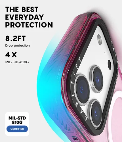 Miniatura 7 de CASETiFY Impact - Funda para iPhone Air [delgada/compatible con Magsafe / 8.2 pies, protección contra caídas de grado militar 4X], babes y lazos