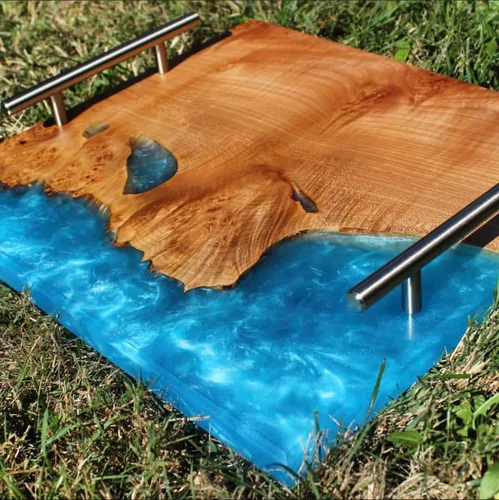 Miniatura 5 de Resina epoxi de vertido profundo para mesa de río 6 galones (22.8 L) Kit de resina epoxi de 2 pulgadas de profundidad Bajo olor para mesas