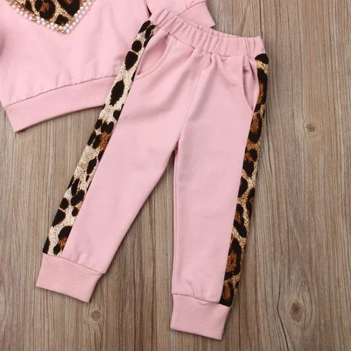 Miniatura 19 de GOOCHEER Conjunto de ropa de manga larga para niña pequeña, camisa y pantalones para niña, conjunto de ropa de primavera, otoño e invierno