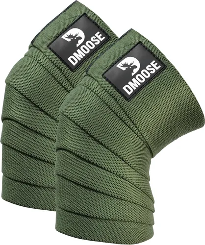 Miniatura 13 de DMoose Fitness Rodilleras para levantamiento de pesas (par) rodilleras de 78 pulgadas para apoyo articular, sentadillas y levantamiento de potencia