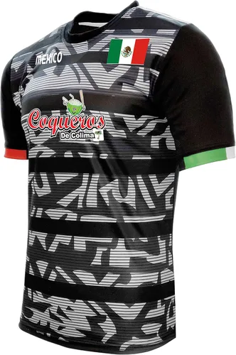 Miniatura 2 de Jersey Mexico Coqueros de Colima 100% poliéster, color negro y gris. Fabricado en México