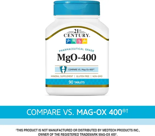 Miniatura 3 de 21st Century mgO 400 mg comprimidos, 90 unidades, surtido