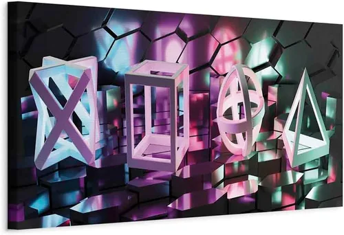 Miniatura 12 de artgeist Lienzo impreso para pared, para jugadores, 35 x 12 pulgadas, 1 unidad, decoración del hogar, enmarcado, pintura de fotos, ilustraciones, #01