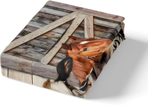 Miniatura 5 de Manfei Juego de funda de edredón de granja tamaño individual, funda de edredón con 1 funda de almohada, juego de ropa de cama vintage de madera
