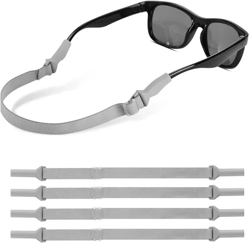 Miniatura 16 de lvvfit Correas de lentes para niños (6.5 a 10 pulgadas), correa ajustable para lentes de sol deportivas, correas de soporte para anteojos para niños