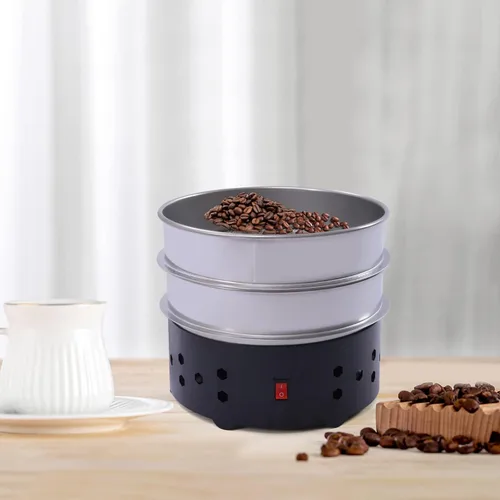 Miniatura 4 de LOYALHEARTDY Enfriador eléctrico de granos de café de 110 V, máquina de enfriamiento de granos de café de 1.3 libras, enfriador de granos de café